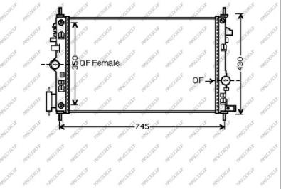 Prasco OP060R006 - Radiators, Motora dzesēšanas sistēma ps1.lv