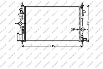 Prasco OP060R007 - Radiators, Motora dzesēšanas sistēma ps1.lv