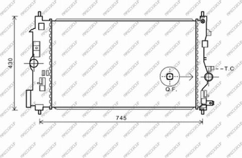 Prasco OP060R010 - Radiators, Motora dzesēšanas sistēma ps1.lv