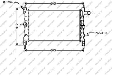 Prasco OP013R002 - Radiators, Motora dzesēšanas sistēma ps1.lv