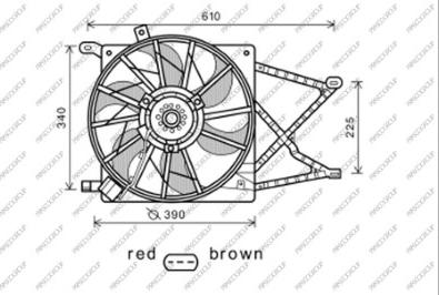 Prasco OP017F005 - Ventilators, Motora dzesēšanas sistēma ps1.lv