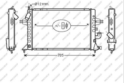 Prasco OP017R009 - Radiators, Motora dzesēšanas sistēma ps1.lv