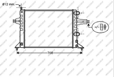 Prasco OP017R012 - Radiators, Motora dzesēšanas sistēma ps1.lv