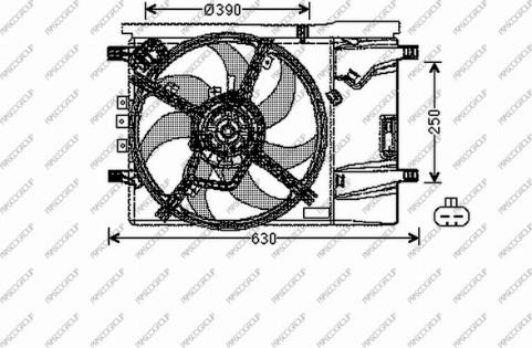 Prasco OP034F004 - Ventilators, Motora dzesēšanas sistēma ps1.lv