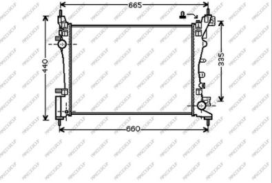 Prasco OP035R005 - Radiators, Motora dzesēšanas sistēma ps1.lv