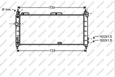 Prasco OP028R004 - Radiators, Motora dzesēšanas sistēma ps1.lv