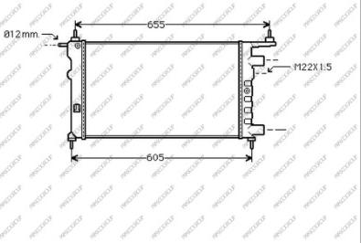 Prasco OP028R006 - Radiators, Motora dzesēšanas sistēma ps1.lv