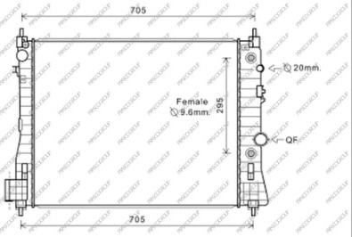 Prasco OP700R002 - Radiators, Motora dzesēšanas sistēma ps1.lv