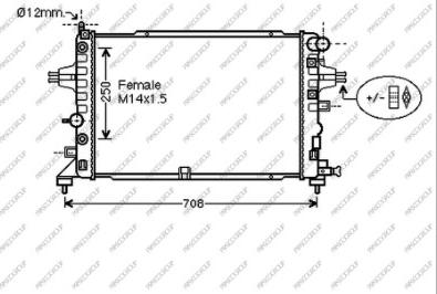 Prasco OP717R009 - Radiators, Motora dzesēšanas sistēma ps1.lv