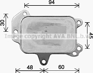 Prasco PE3424 - Eļļas radiators, Motoreļļa ps1.lv