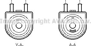 Prasco PE3285 - Eļļas radiators, Motoreļļa ps1.lv