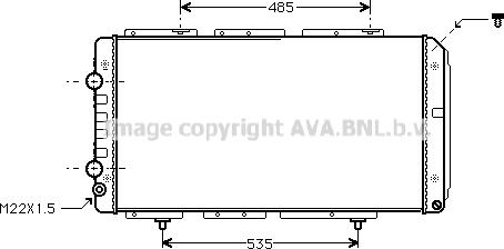 Prasco PE2150 - Radiators, Motora dzesēšanas sistēma ps1.lv