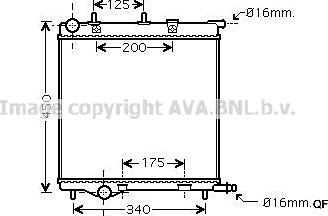 Prasco PE2293 - Radiators, Motora dzesēšanas sistēma ps1.lv