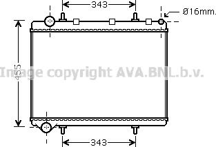 Prasco PE2259 - Radiators, Motora dzesēšanas sistēma ps1.lv