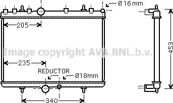 Prasco PE2269 - Radiators, Motora dzesēšanas sistēma ps1.lv