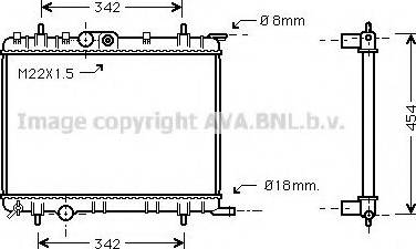 Prasco PE2206 - Radiators, Motora dzesēšanas sistēma ps1.lv