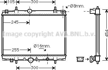 Prasco PE2200 - Radiators, Motora dzesēšanas sistēma ps1.lv