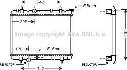 Prasco PE2219 - Radiators, Motora dzesēšanas sistēma ps1.lv