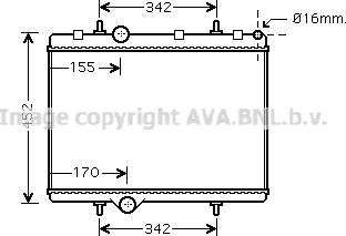 Prasco PE2281 - Radiators, Motora dzesēšanas sistēma ps1.lv