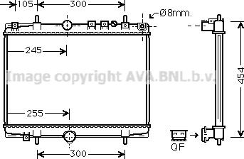 Prasco PE2234 - Radiators, Motora dzesēšanas sistēma ps1.lv