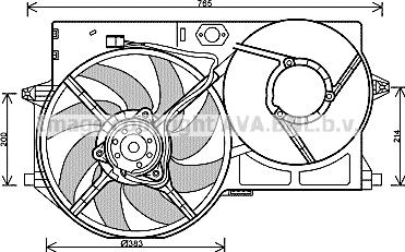 Prasco PE7540 - Ventilators, Motora dzesēšanas sistēma ps1.lv