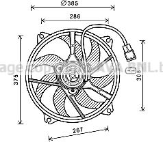 Prasco PE7556 - Ventilators, Motora dzesēšanas sistēma ps1.lv