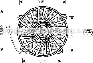 Prasco PE7535 - Ventilators, Motora dzesēšanas sistēma ps1.lv