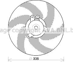 Prasco PE7533 - Ventilators, Motora dzesēšanas sistēma ps1.lv