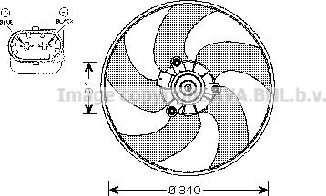 Prasco PE7522 - Ventilators, Motora dzesēšanas sistēma ps1.lv