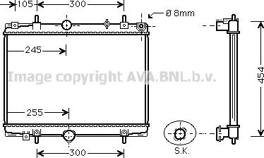 Prasco PEA2198 - Radiators, Motora dzesēšanas sistēma ps1.lv