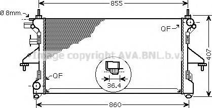 Prasco PEA2305 - Radiators, Motora dzesēšanas sistēma ps1.lv