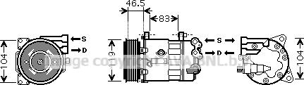 Prasco PEK326 - Kompresors, Gaisa kond. sistēma ps1.lv