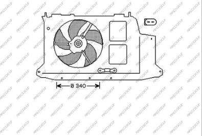 Prasco PG009F006 - Ventilators, Motora dzesēšanas sistēma ps1.lv