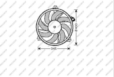 Prasco PG009F001 - Ventilators, Motora dzesēšanas sistēma ps1.lv