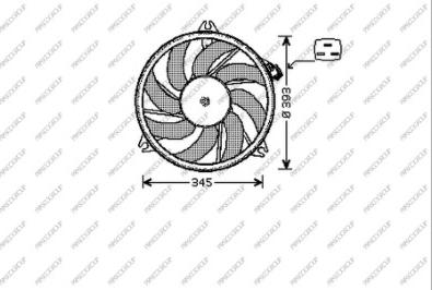 Prasco PG009F003 - Ventilators, Motora dzesēšanas sistēma ps1.lv