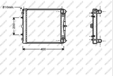 Prasco PR620R003 - Radiators, Motora dzesēšanas sistēma ps1.lv