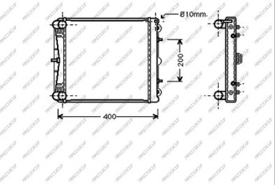 Prasco PR620R002 - Radiators, Motora dzesēšanas sistēma ps1.lv