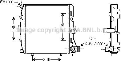 Prasco PR2054 - Radiators, Motora dzesēšanas sistēma ps1.lv