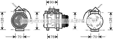 Prasco PRK033 - Kompresors, Gaisa kond. sistēma ps1.lv