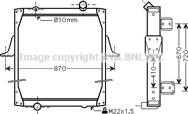 Prasco RE2081 - Radiators, Motora dzesēšanas sistēma ps1.lv