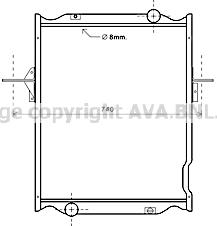 Prasco RE2106 - Radiators, Motora dzesēšanas sistēma ps1.lv