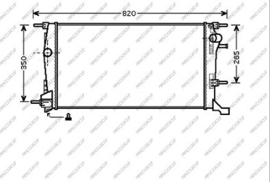 Prasco RN424R001 - Radiators, Motora dzesēšanas sistēma ps1.lv