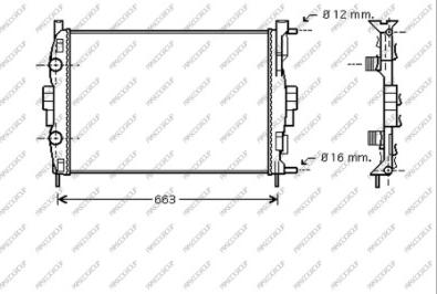 Prasco RN032R005 - Radiators, Motora dzesēšanas sistēma ps1.lv