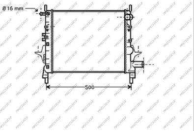 Prasco RN025R004 - Radiators, Motora dzesēšanas sistēma ps1.lv