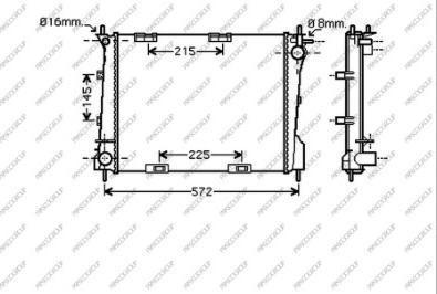 Prasco RN325R004 - Radiators, Motora dzesēšanas sistēma ps1.lv