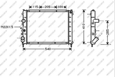 Prasco RN320R006 - Radiators, Motora dzesēšanas sistēma ps1.lv