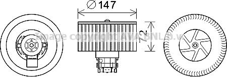 Prasco RT8598 - Elektromotors, Salona ventilācija ps1.lv