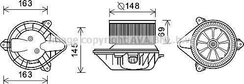 Prasco RT8587 - Elektromotors, Salona ventilācija ps1.lv