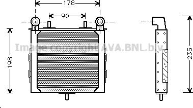 Prasco RT3225 - Eļļas radiators, Motoreļļa ps1.lv