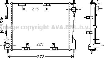 Prasco RT2554 - Radiators, Motora dzesēšanas sistēma ps1.lv